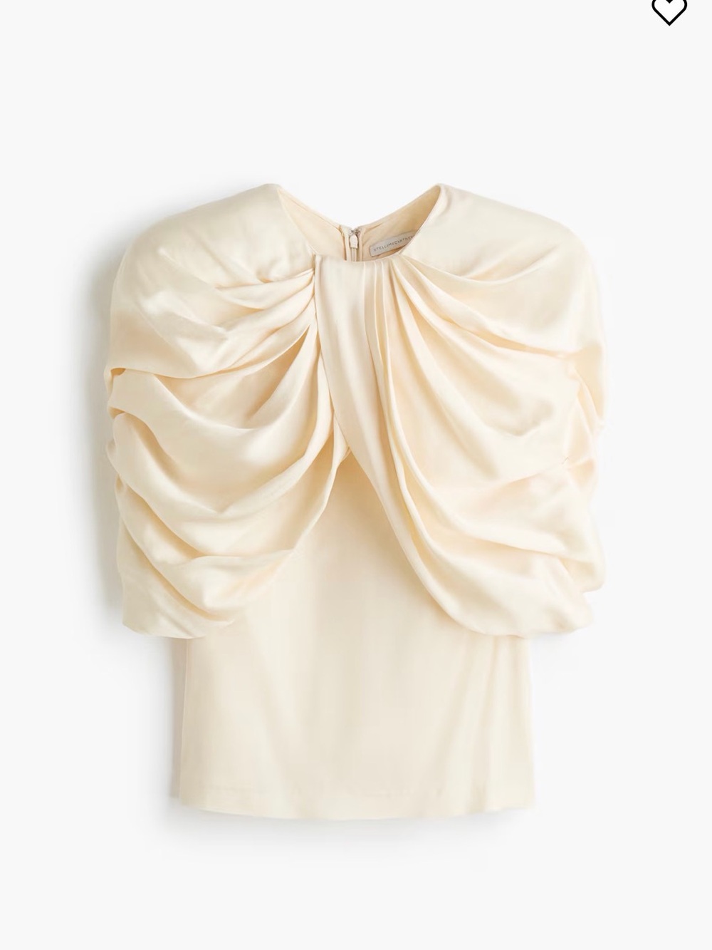 STELLA MCCARTNEY H&M
DRAPED SATIN TOP NWT